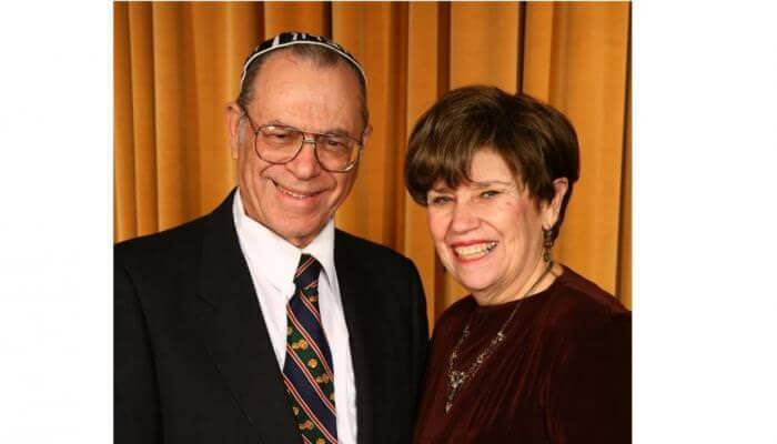 Rabbi Pechman, founder of the Hebron Fund, with wife Ruth