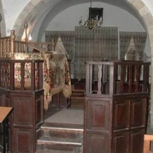 Inside Avraham Avinu Synagogue