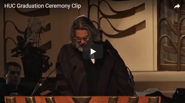 Michael Chabon speaking at HUC graduation 