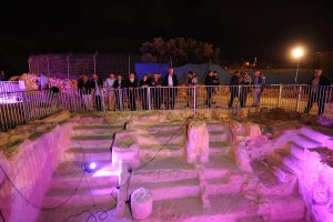 Excavations at Israeli archaeological site, Tel Hebron