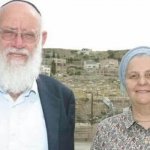 PHOTO: Miriam Levinger and her husband Rabbi Moshe Levinger. Credit: Miri Tzachi.
