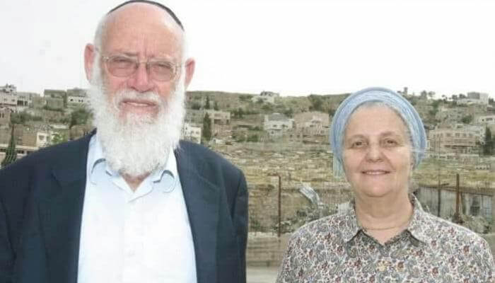 PHOTO: Miriam Levinger and her husband Rabbi Moshe Levinger. Credit: Miri Tzachi.